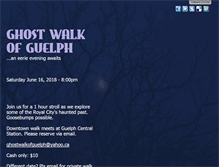 Tablet Screenshot of ghostwalkofguelph.com